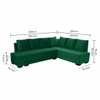 Melo 3 Seater Fold Out Sofa cum Bed in Green Colour