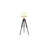 Shaylah Off White Cotton & Silk Mix Shade Floor Lamp