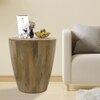 Metalsmith Solid Wood Side Table in Natural Finish