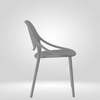 Kepler Brooks Lyra Cafeteria Dining Chair in Grey Colour