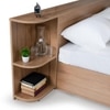 Vienta Engineered Wood King  Size Upholstered Bed With Box Storage (Brentwood Oak Brown Finish)