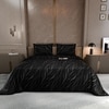 Stoa Paris Satin Comforter King Size with 2 Pillow Covers, 300TC Comforter Set Covers, Moonlight Whisper
