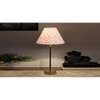 Multicolor cotton with Metal Gold Table Lamp