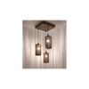 Casa Brown Solid Wood Cluster Hanging Light