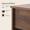 Zoey Engineered Wood Bedside Table in Classic Walnut Finish