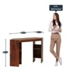 hsha Sheesham Wood  Study Table in Teak Finish
