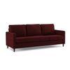 Monznij Sectional Fabric Sofa - Maroon