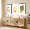 The Castle Decor Boho Abstract Botanical Wall Art Set of 3 Design 10 11x17 Inch