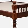 Nilaya Sheesham Wood Queen Size Non Storage Bed in Honey Oak Finish