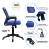 Diicea Mid Back Ergonomic Chair in Blue Colour