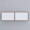 6 Doors Modular Wall Mounted Kitchen Cabinet With Organizer Shelf In Aisan Walnut Finish