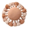 Handwoven Fluffy Tasseled Peach Cushion Cover
