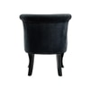 Grenier Fabric Slipper Chair in Black Color