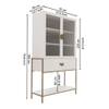 Nextstep Bar Unit White And Golden