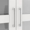 Paige Tall Storage Cabinet in Frosty White