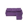 Scarlet Solid Wood Sofa cum Bed in Purple
