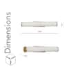 CAPOTE Integrated LED Brass Wall Light with White Alabaster