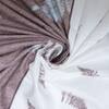 White And Plum Shade Floral  Cotton 400 Tc  Fitted  Double Quen Size Bedsheet With 2 Pillow Covers