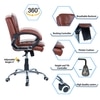 Veaoilaa Mid Back Executive Chair in Ten Brown Colour