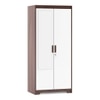 Miller 2 Door Wardrobe With Mirror and Lock in Two Tone Finish