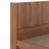 Koro  Solid Wood King Size Box Storage Bed In Amber Walnut Finish