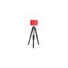 Pons Red Cotton Shade Floor Lamp