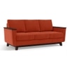 Corby Premium 3 Seater Fabric Sofa in Lava Colour