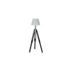 Vinnie Off White Cotton & Silk Mix Shade Floor Lamp