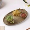 Metalsmith Wooden Oval Serving Platter Natural Finish for Dining and Serving