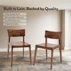 Gordon Solid Wood Dining Chair in Teak Finish