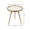 Marwood Round Table Set of 2 by De Maison Decor in Classical Design in White Finish