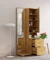 Hexa Red Wooden Dressing Table in Giant Wood Colour