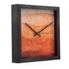 Sunset-Inspired Dial Square Wooden Wall Clock