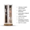 Hexa Multipurpose Storage Rack in Giant Wood and Frosty White