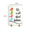 Life Is All About Balance Marble Showpiece