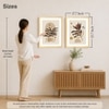 Boho Leaf Flower Moon and Sun Set of 2 Framed Posters 45x60 cm