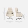 Magnus High Back Office Chair In Cream Colour