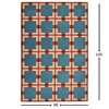 Presto Blue Geometric Hand Tufted Wool Carpet 8X10 Feet