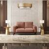 Granada Premium 2 Seater Fabric Sofa in Mocha Mouse Velvet Colour