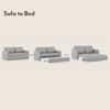 Camden 5 Feet Pull Out Sofa cum Bed In Grey Colour