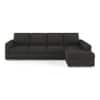 Apollo Sofa (Colour : Graphite Grey, Cushion : Hard, Back Type : Regular, Seating Capacity : Right Aligned 3 Seater + Right Aligned Chaise)