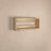 Avalon Wooden Wall Shelf Organiser With Key Holders