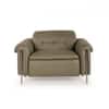 Splendor One Seater Motorized Leather Recliner in Olive Green Colour