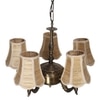 Devansh Wood Wall Mounted Lamp With Black Cotton Shade