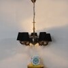 Devansh Steel Wall Mounted Lamp With Black Cotton Shade