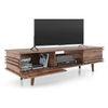 Parker Solid Wood Free Standing TV Unit in Teak Finish