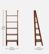 Benno Solid Wood  Bookshelf in Honey Oak Finish