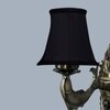 Devansh Gold Antique Wall Mounted Lamp With Black  Cotton Shade
