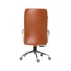 Ettorez Flair Hb Ultra Premium Leatherette Office Chair In Cream And Tan Colour