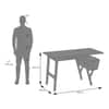 Arden Solid Wood Study table in Dark Chestnut Finish